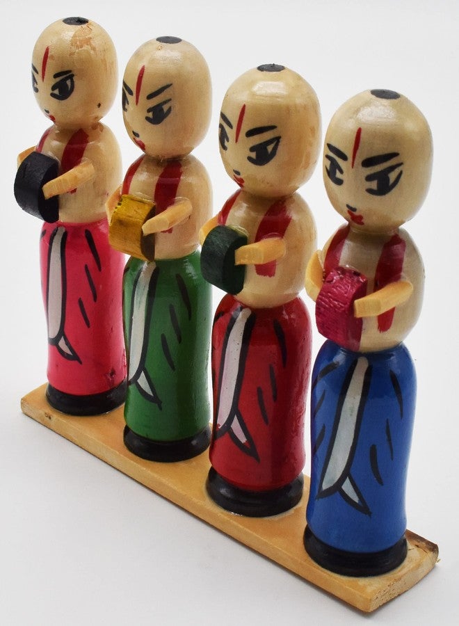 justhandmade Wooden Musical Band Set | Golu Bommai | Home Decor Showpiece | Gift (JHMMBS101) - Image 2